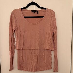 Theory Blush Long Sleeve Top